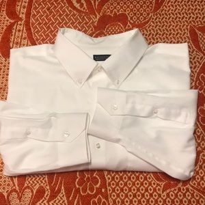 Big & Tall Rochester White Cotton Dress Shirt